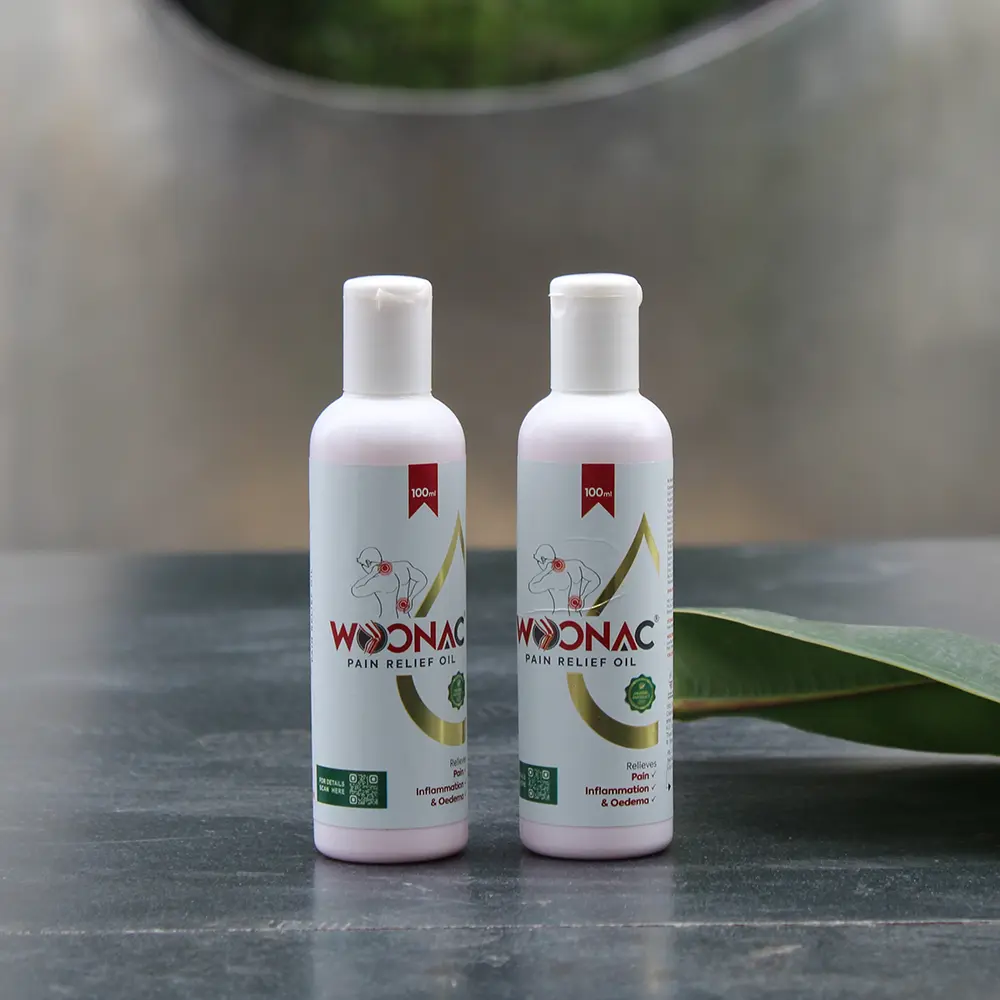 Woonac Ayurvedic Oil (100ml) x 2 with Massager